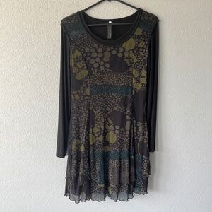 Inizio Italy Sheer 2-piece Dress